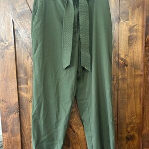 The Limited Forest Green Tie-Waist Chinos